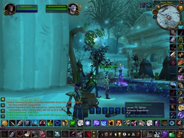 Hot Lesbian Night Elf Action