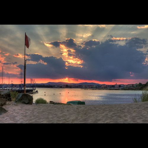 Sunser over Black sea