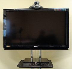 LCD with videoconferencing and Blu-ray Disc player
