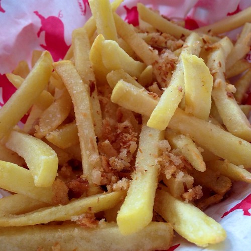 French Fries With Chicharon Toppings @ Zubu Chon