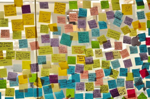 Steve Jobs tribute at the Apple Store on Michigan Avenue