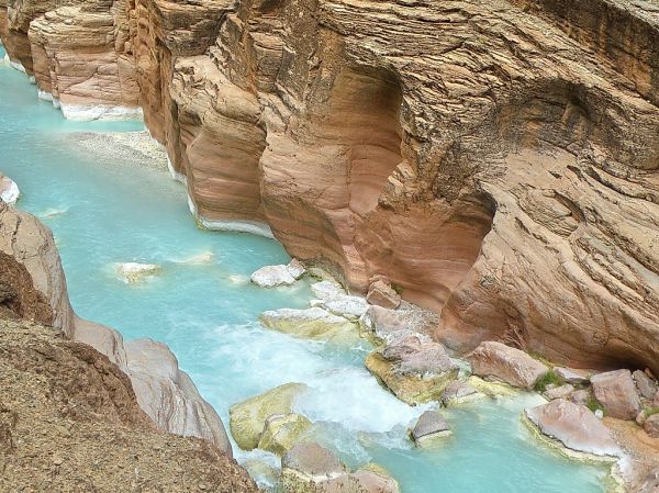 Havasu Creek from trail - Grand Canyon