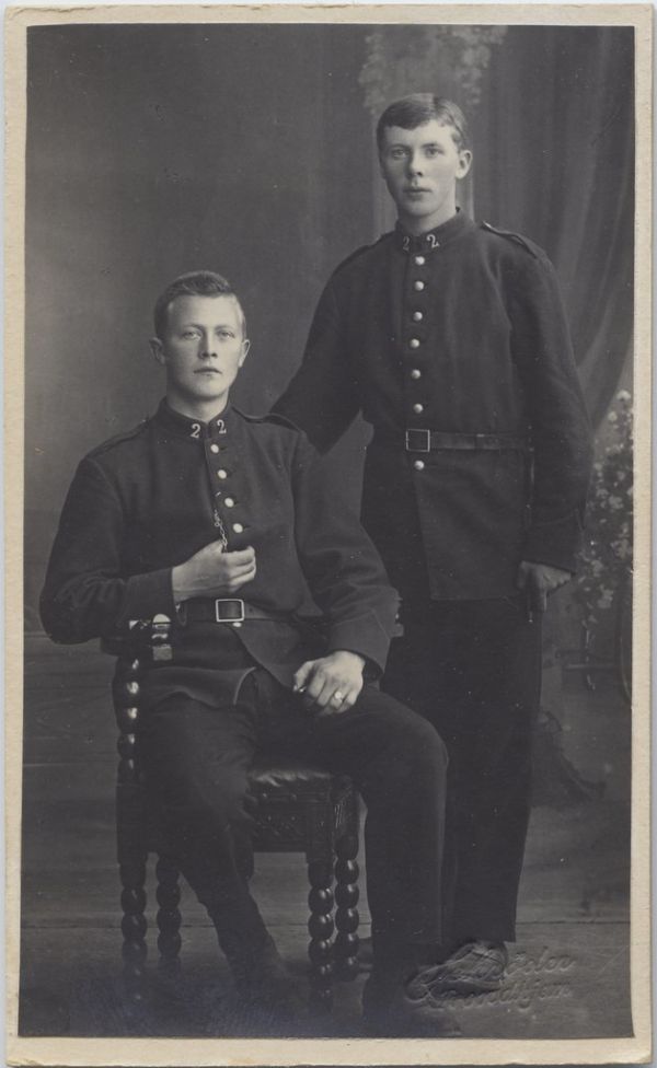 Helge Ringstad og en ukjent