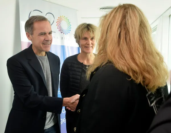 Llegada de Mark Carney, presidente del Consejo de Estabilidad Financiera