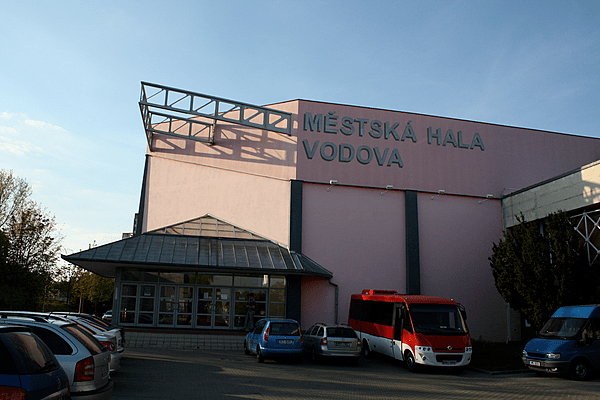 Sideview of City gym Vodova in Brno, Brno District