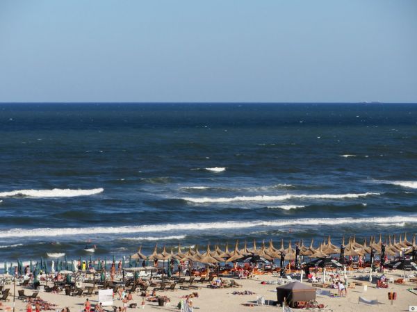 Black Sea beach in Mamaia