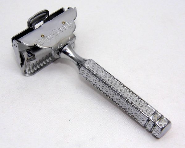 Vintage Ever-Ready Chromium Plated Single Edge Safety Razor, American Safety Razor Corporation, Made In USA, The NRA (National Recovery Administration) Code Logo On Box Dates The Razor To 1933 - 1935