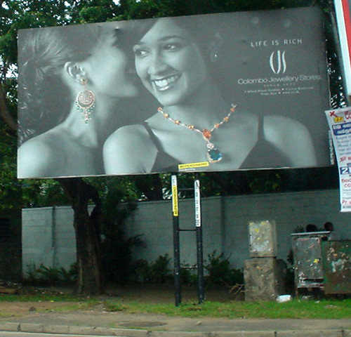 Is this a Lesbian themed billboard? - Colombo Sri Lanka