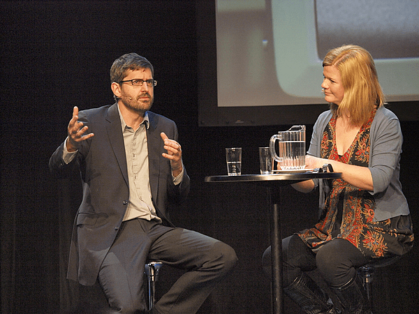 Louis Theroux and Anne Lindmo at Nordiske Mediedager 2009