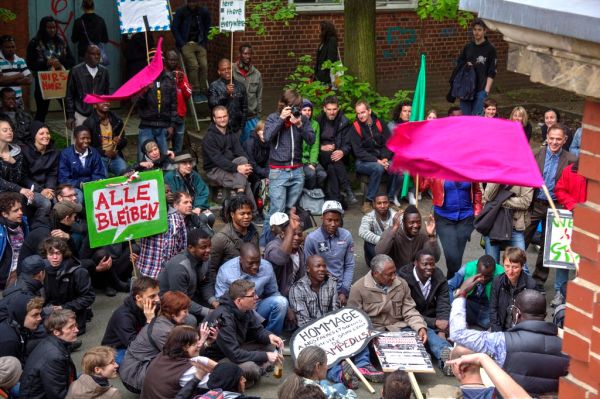 place to be- refugee welcome center hamburg