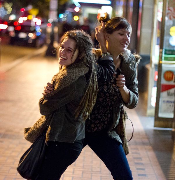 Crazy fun loving lesbian couple