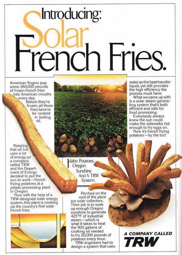 Vintage Ad #1,649: Introducing Solar French Fries