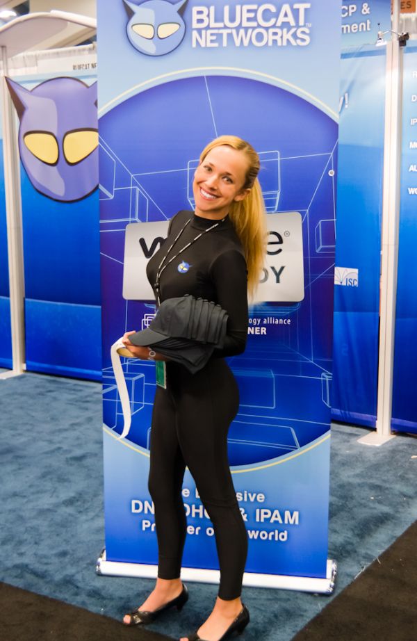 i had to explain to my wife what a booth babe is