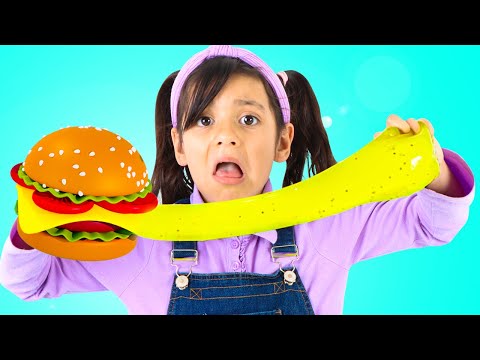 Wendy &amp; Ellie’s Crazy Slime Hamburger Restaurant!