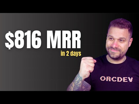 How I Made $816 MRR in 2 Days With a Simple App