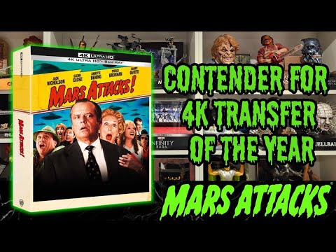 Mars Attacks 4k Ultra HD Bluray Collectors Edition Unboxing &amp; 4k Review.