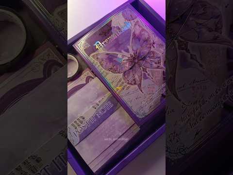 Unboxing Asthetic Journal Kit | Purple 💜 Butterfly 🦋 | #unboxing #shorts #journal #asmr #youtube