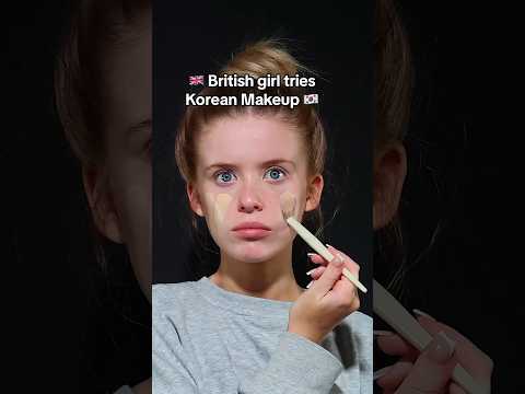 British Girl tries Korean Makeup 🇬🇧🇰🇷 product list 👇🏼 follow if you enjoy these videos 🫶🏼💕