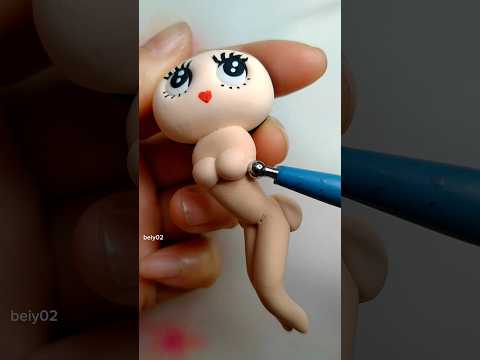 Betty Boop made by Air-dry clay #airdryclay_beiy02 #bettyboop #粘土