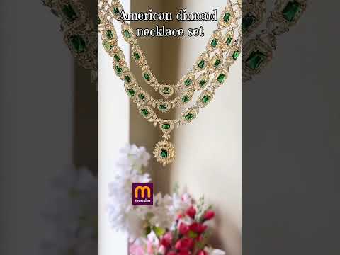 Meesho American diamond 💎 #meesho #meeshoaffordable  #adjwellery  #ambaniwedding  #ambani #jewellery
