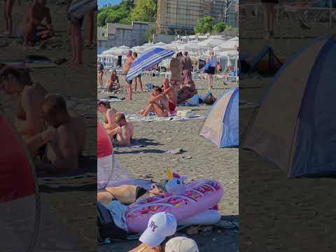Sochi Black sea Riviera beach Walk   #sochi #blacksea #rivierabeach #walk #shorts