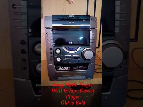 Sony VCD &amp; Casset Player!! Old Music Player Is Best ¡¡
