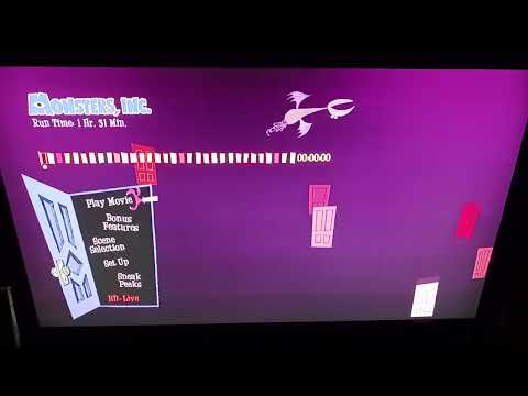 Monsters Inc. Disc 1 2009 Blu-Ray Menu Walkthrough