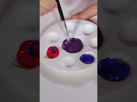 How do you mix Purple? #mixingpaint #paint #mixingcolors #colors