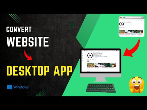 How to Convert Website to Desktop Application (.exe) in Minutes! (Free &amp; No Coding)