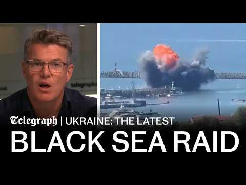 Russian Black Sea port ‘under attack’ and Moscow airports in chaos | Ukraine war news updates today