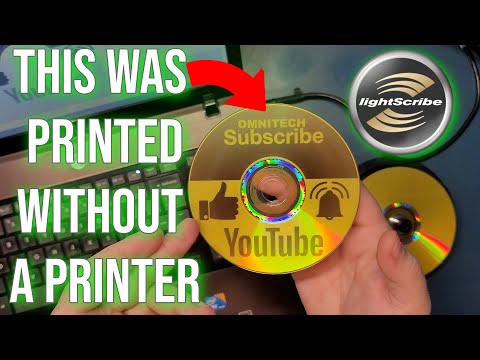 How to print on CD/DVD without ink or printer, Lightscribe + Nero