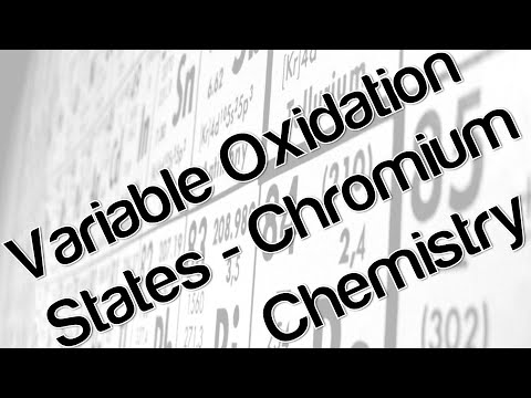 Variable oxidation states chromium chemistry