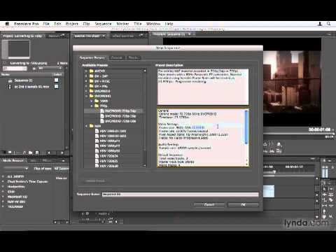 06 04  Converting DVCPRO HD to standard 720p