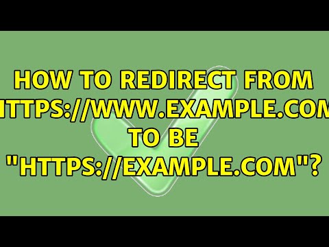 How to redirect from "https://www.example.com" to be "https://example.com"? (3 Solutions!!)
