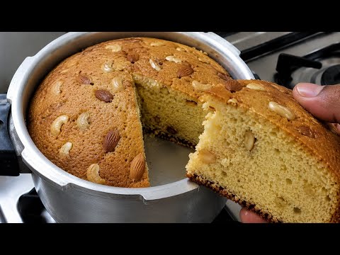 दुनिया का सबसे आसान और हेल्दी केक कुकर में | Without Oven, Eggless Cake in Cooker 