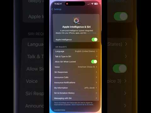 How to setup the new SIRI animation on IOS 18.1 #Siri #appleintelligence #16pro #16promax #15pro
