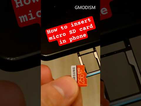 How to insert micro SD card into a phone #shorts