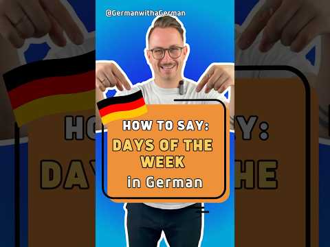 Days of the week in German #easygerman