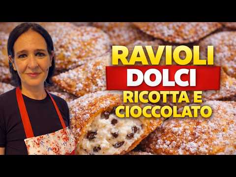 RAVIOLI CON CREMA DI RICOTTA E CIOCCOLATO di Betty e Marco - Ricetta Facile e Veloce