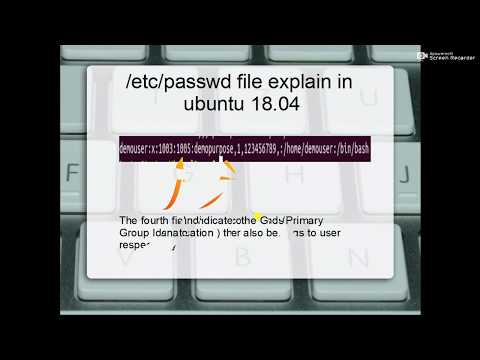 /etc/passwd file explain in linux (ubuntu 18.04 LTS)