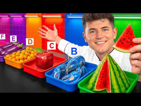 I Ate Rare Food In EVERY Color