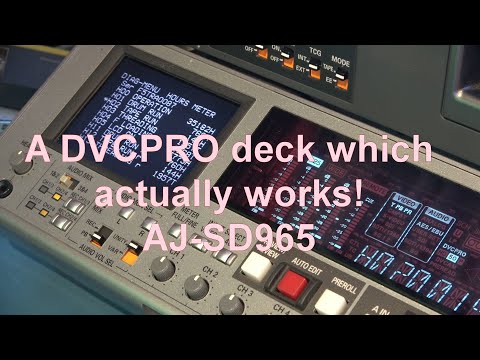 A DVCPRO machine which actually works!  AJ SD965