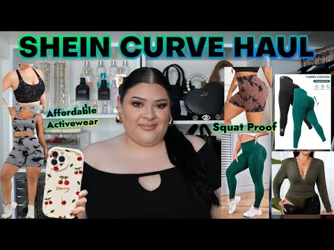 SHEIN CURVE HAUL | AFFORDABLE PLUS SIZE ACTIVEWEAR/GYM CLOTHES + SQUAT PROOF | #FASHIONFRIDAY