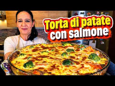 TORTA DI PATATE CON SALMONE di Betty e Marco - Ricetta Facile e Veloce