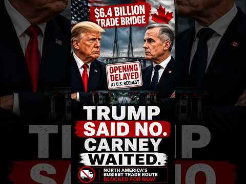 Trump Said NO to Canada's $6.4B Bridge… But Carney Didn't Back Down 🇨🇦🇺🇸