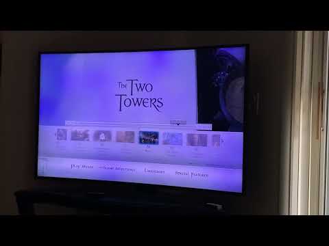 The Lord of the Rings The Two Towers Blu ray disc 1 menu 