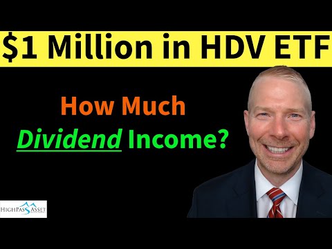HDV ETF.  How much Dividend Income you get for $1 Million.
