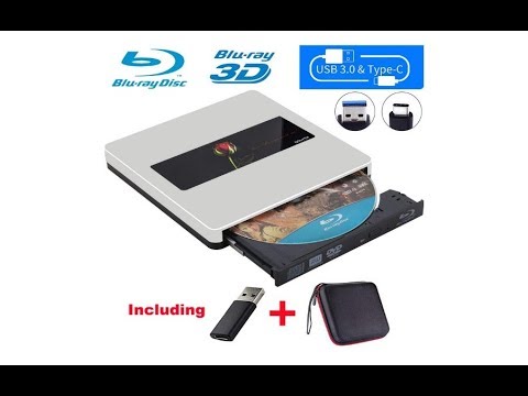 NOLYTH External Blu Ray Drive External Bluray Drive USB C Bluray Burner Drive Player