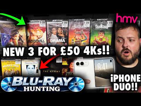 Blu-ray Hunting - NEW 3 FOR £50 4Ks AT HMV, IPHONE DUO PRE ORDER &amp; 6 GIFTED ITEMS!!!