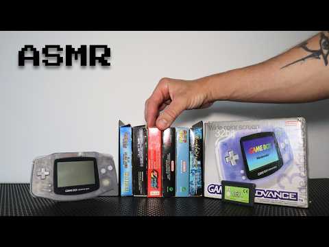 ASMR for Sleep | Soft Spoken Cockney Gamer Shows Gameboy Advance Collection
